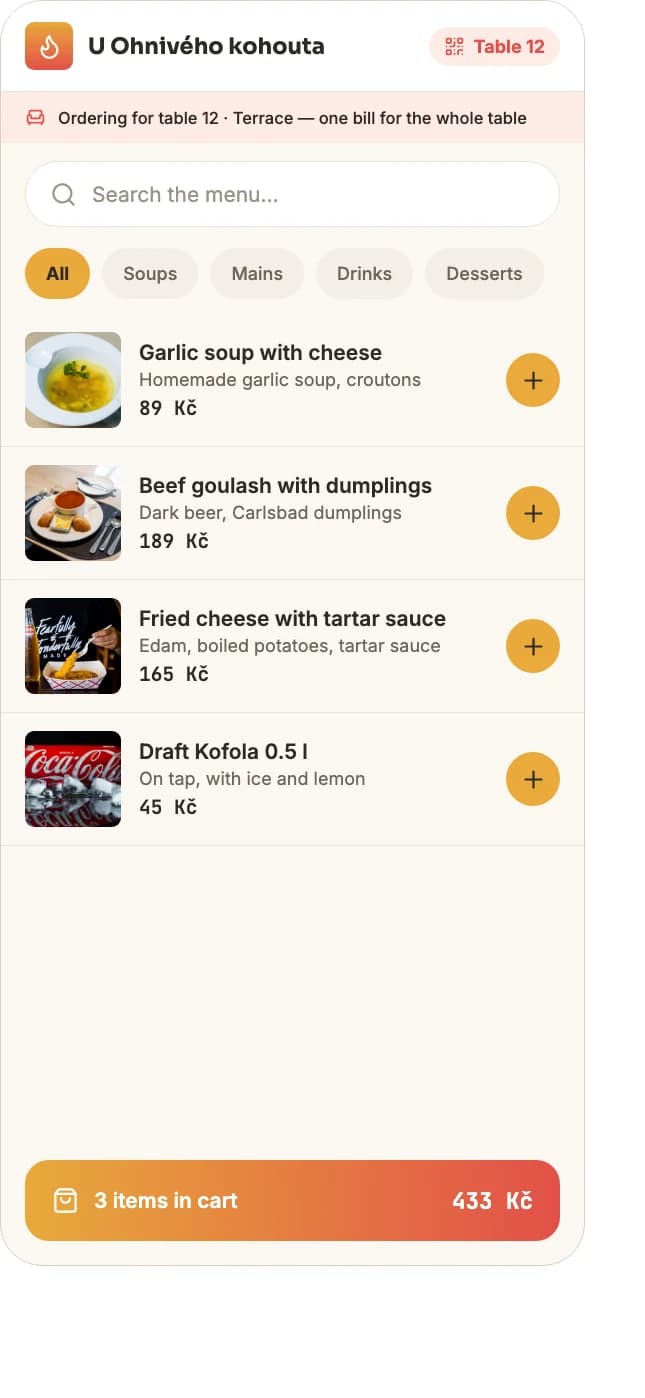 QR menu
